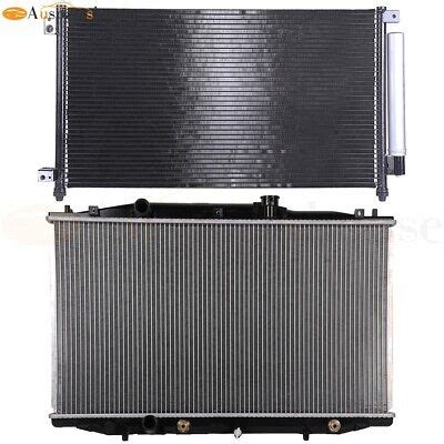 Aluminum Radiator AC Condenser Cooling Kit For 03 07 Honda Accord 4