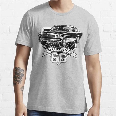 66 Mustang Fastback T Shirt For Sale By Coolcarvideos Redbubble