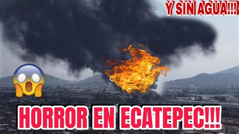 SE INCENDÎA FABRICA DE PLÁSTICOS EN ECATEPEC NO LLEGAN LOS BOMBEROS