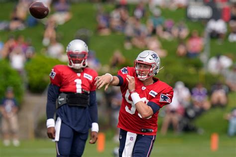 Photos Patriots Qbs Cam Newton And Mac Jones Compete In Training Camp