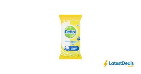 Dettol Anti Bacterial Multi Purpose Wipes Citrus 70 Sheets £2 At Wilko