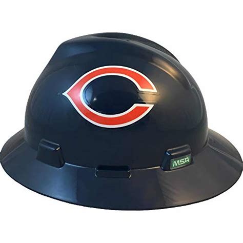 Msa 10194747 Nfl V Gard Full Brim Hard Hat Chicago Bears Sports Hard