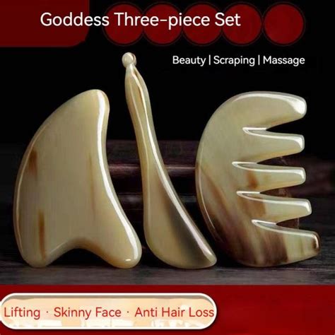 Gua Sha Plate Buffalo Horn Guasha Board Scraping Tool Chinese