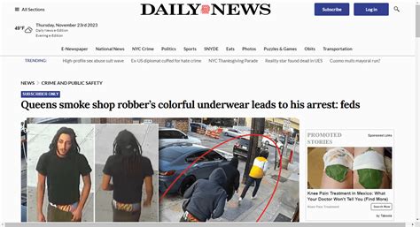 Queens Smoke Shop Robbers Colorful Underwear Leads To His Arrest Feds