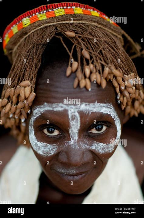 Portrait Of A Tharaka Tribe Woman Laikipia County Mount Kenya Kenya