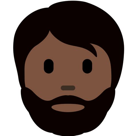 Homem Pele Escura E Barba Emoji