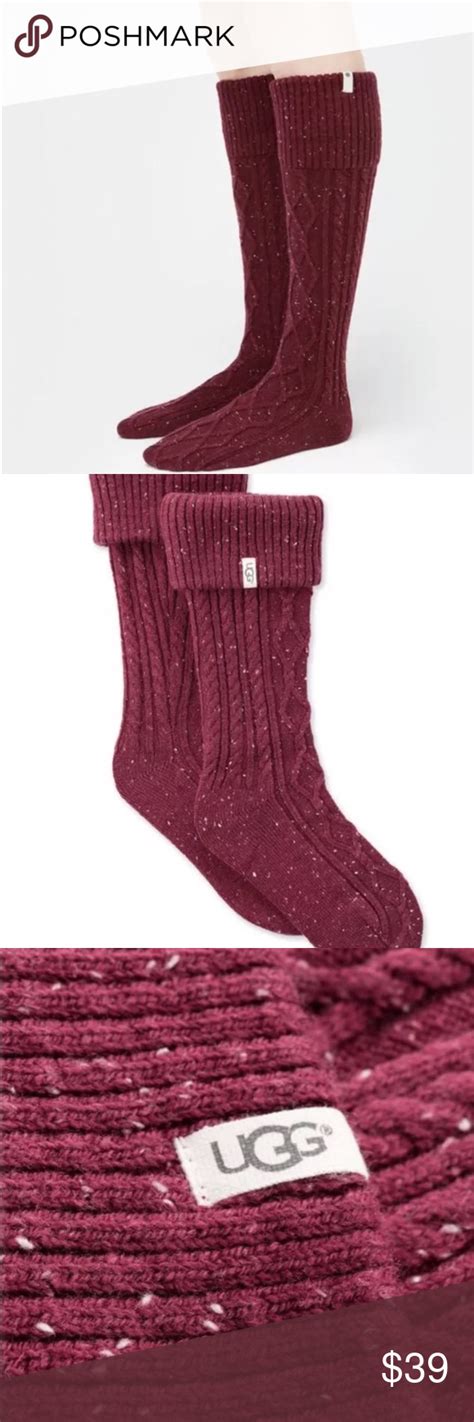 Ugg Shaye Tall Rain Boot Sock Color Garnet Sold Rain Boot Socks