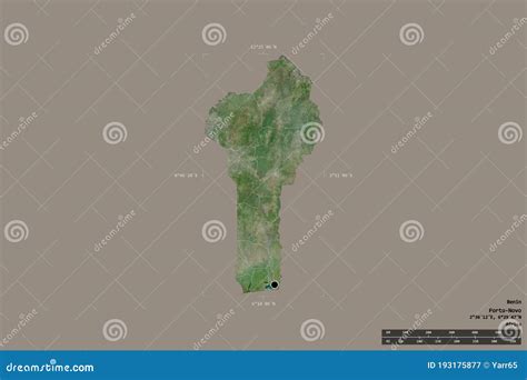 Regional Division Of Benin Satellite Stock Illustration Illustration