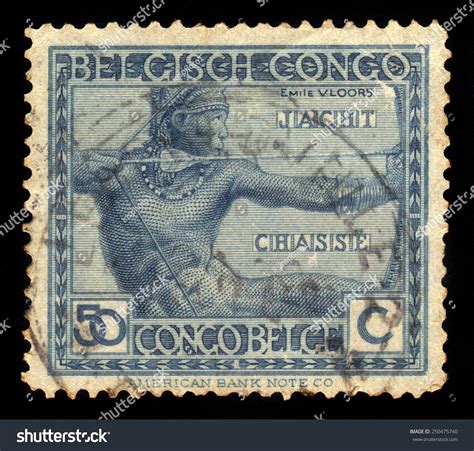 Belgian Congo Circa Stamp Printed Stock Photo Shutterstock