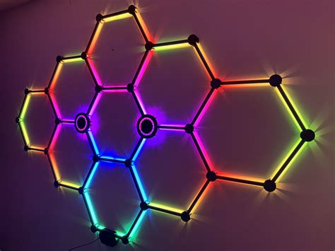 STL file ExoWall v2 Hex Led Wall Art 🎨 (3MF)・3D printing model to download・Cults