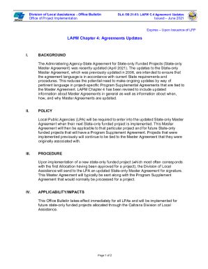 Fillable Online Dot Ca LAPM Chapter 4 Exhibit 4C Master Agreement