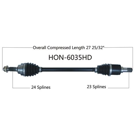 Trakmotive Cv Axle Assembly Hon Hd