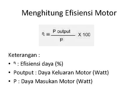 Menghitung Efisiensi Sinau