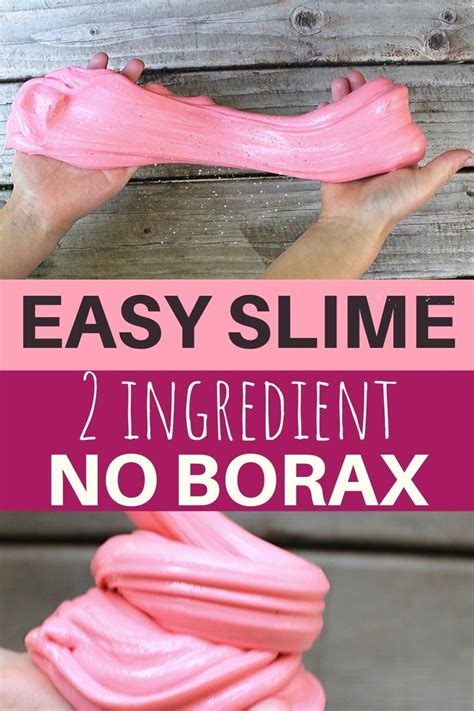 How To Make Slime Without Borax Easy Recipe Easy Slime Recipe Easy