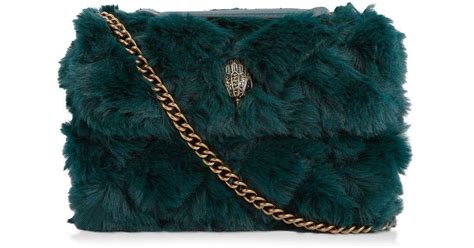 Kurt Geiger Kensington Faux Fur Crossbody Bag In Green Lyst