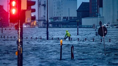 Ostsee Sturmflut Pegel in Flensburg auf höchstem Stand seit 100 Jahren