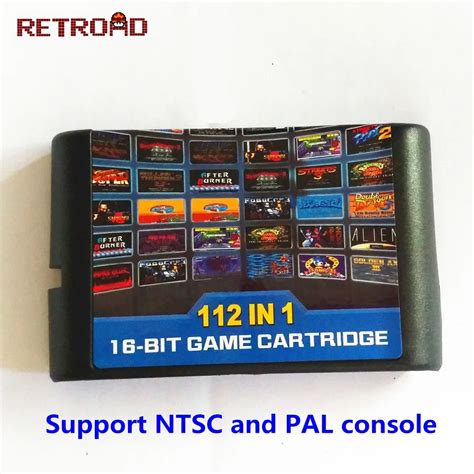 The Latest 112 In 1 Game Cartridge 16 Bit Md Game Card For Sega Mega