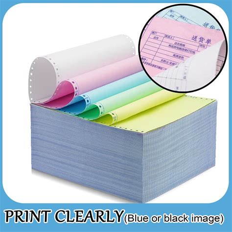 Carbonless NCR Printing Paper Blue/Black Image in Rolls/Sheets