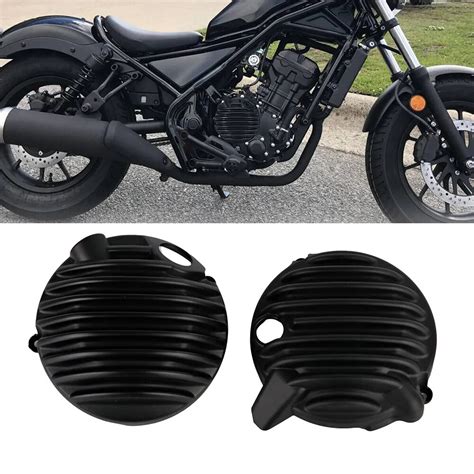 Motorcycles Matte Black Engine Cover Protection Diablo Custom Side