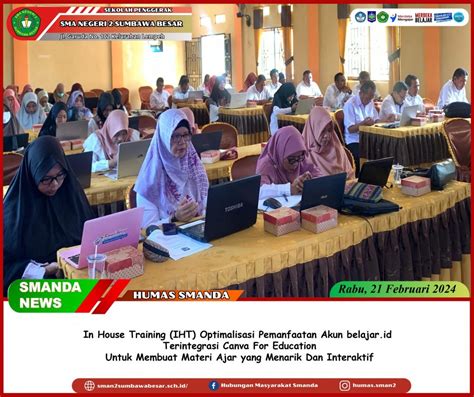 In House Training Iht Optimalisasi Pemanfaatan Akun Belajar Id