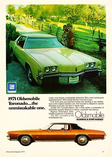 1971 Oldsmobile Toronado Canadian Ad Alden Jewell Flickr