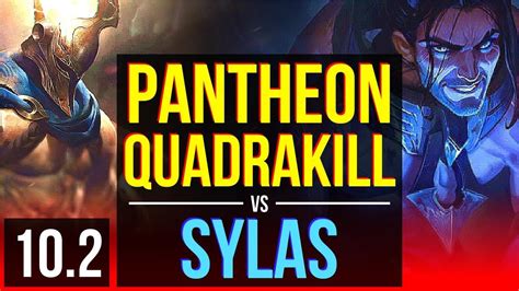 Pantheon Vs Sylas Top Quadrakill 2 Early Solo Kills Kda 14 4 17