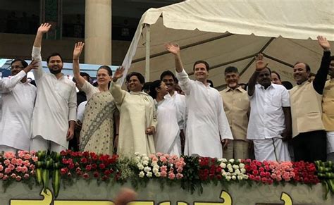 Kumaraswamy Is Sworn In Karnataka Cm But Opposition Leaders Strike A Pre 2019 Pose