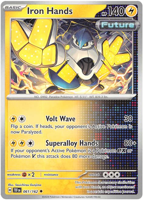 Iron Hands Temporal Forces 61 Pokemon Card