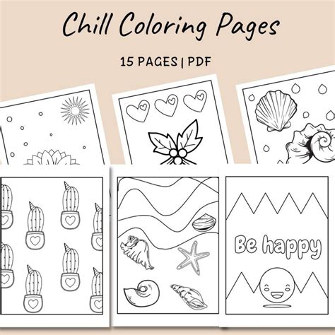 Simple Coloring Pages for Kids & Adults | Bprintable