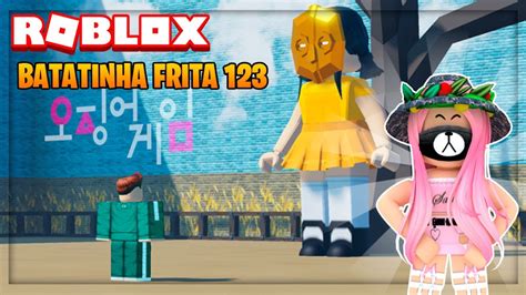 BATATINHA FRITA 1 2 3 ENTRAMOS NO ROUND 6 NO ROBLOX Fish Game YouTube