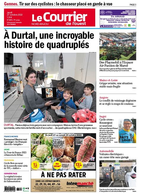 Le Courrier de L Ouest N20221027 du 27 octobre 2022 à télécharger sur iPad