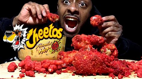 How To Make Flaming Hot Cheetos Chicken Wings With Cheese Sauce Mukbang Trending Food Ideas