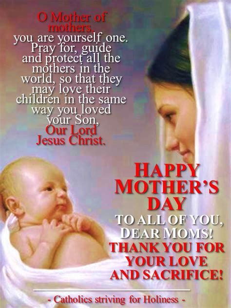 Happy Mothers Day Mother Mary And To All The Moms In The World Catholics Striving For Holiness