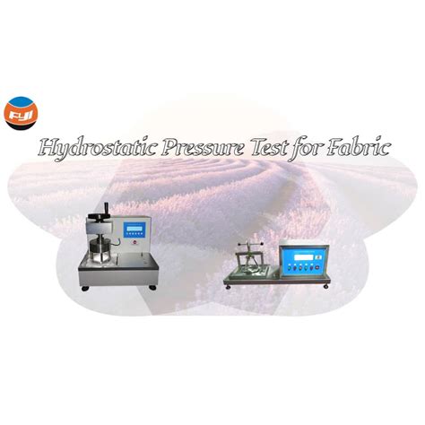 Hydrostatic Pressure Test For Fabric Fyi Tester