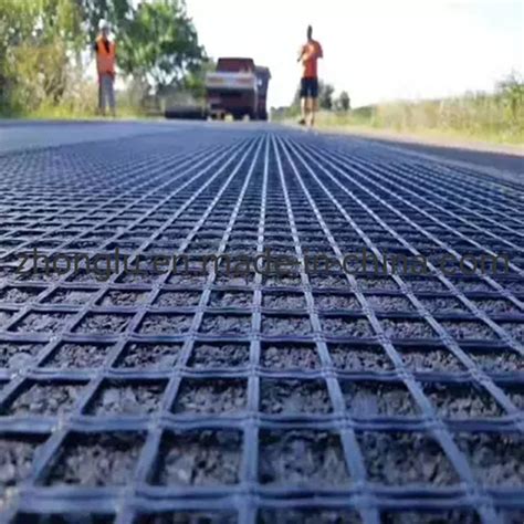 High Tensile Basalt Fiber Mesh Geo Grid Fiberglass Geogrid For Asphalt Overlay Reinforcement