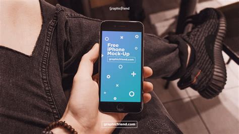 Free IPhone Mock Up Hold In Hand