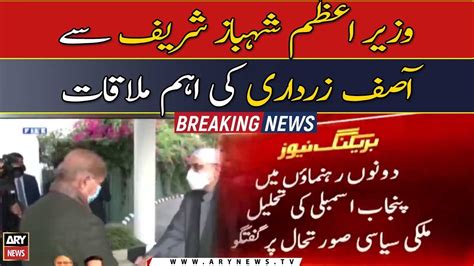 Asif Zardari Meets Pm Shehbaz Sharif In Lahore Youtube