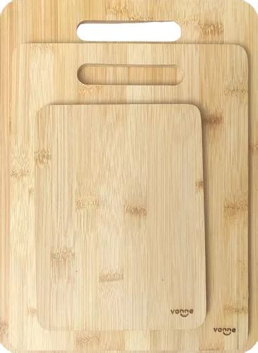 Juego Set 3 Tablas Para Picar Madera Bambu Comida Alimentos En Venta En