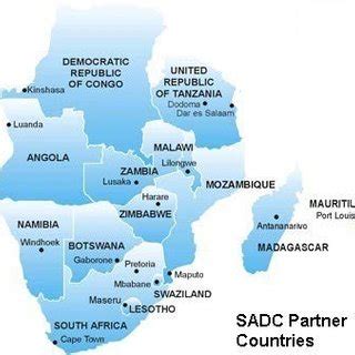 1: Map of the SADC (Source: SADC, 2014) The SADC Free trade area... | Download Scientific Diagram