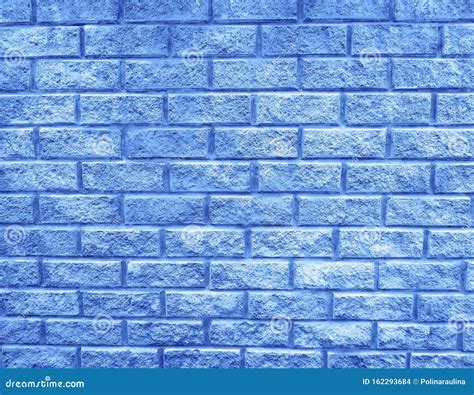 Blue Brick Beautiful Wall Texture Backgroundvalentines Day Stock