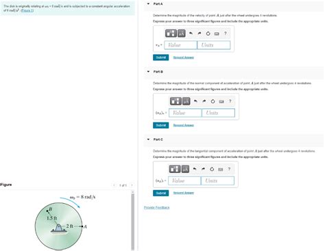 Solved The Disk Is Originally Rotating At ω08rads And Is