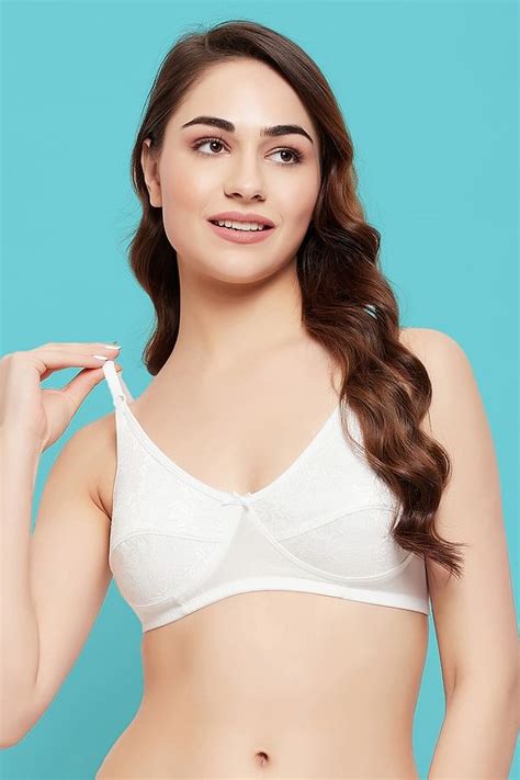 Buy Non Padded Non Wired Full Cup Bra In White Lace Online India Best Prices Cod Clovia