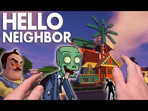 Realistic Minecraft Hello Neighbor Zombies In The House Youtube