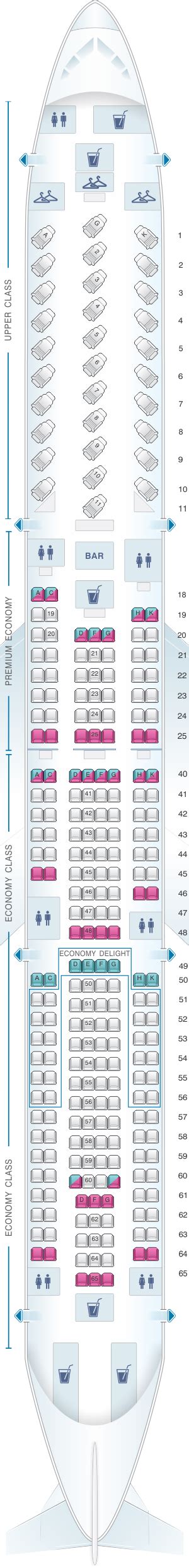 Virgin Atlantic Airbus A330 300 Seat Map