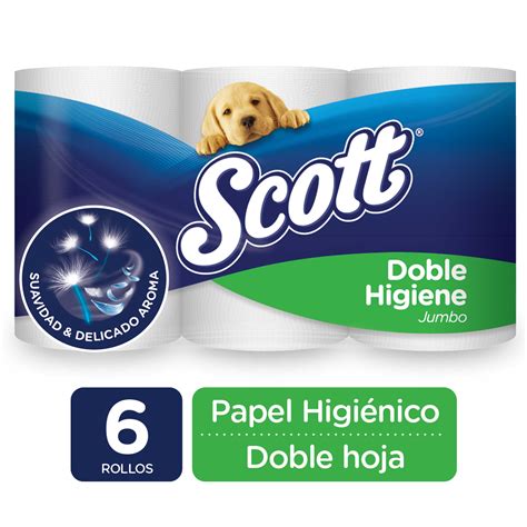 Comprar Papel Higiénico Scott Doble Higiene Doble Hoja 6 Rollos