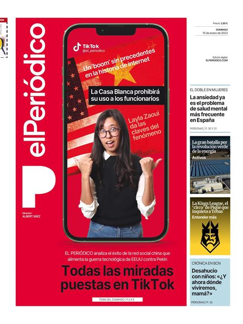 La Portada De El PeriÓdico Del 15 De Enero De 2023