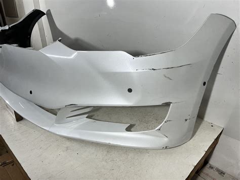 Used Tesla Model S Front Bumper Cover W Sensor Holes Oem For