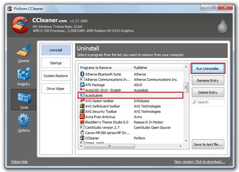 CARA MENGHAPUS PROGRAM DI KOMPUTER DENGAN CCLEANER MANUAL Informasi