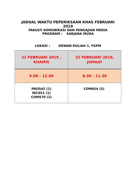 Jadual Uitm Kalendar Akademik Uitm Sesi Rria My