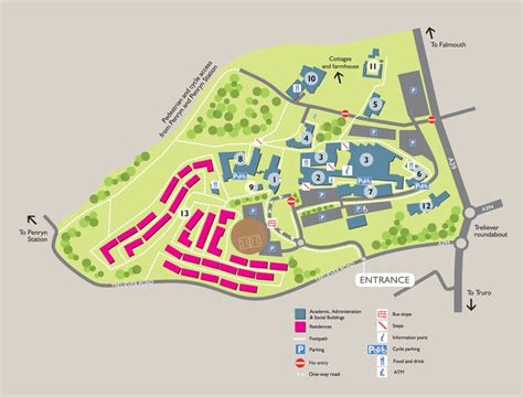 Exeter University Streatham Campus Map - Blank Map Of United States